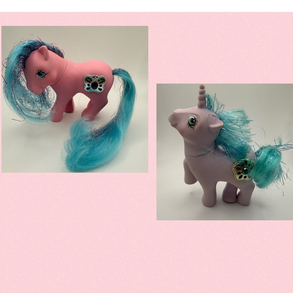 Vintage My Little Pony G1 Unicorn MLP 1987 Princess Sparkle & Primrose